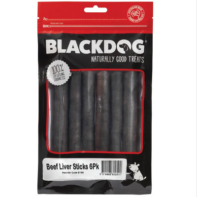 Black Dog Beef Liver Sticks 25Pk (Om25) Black Dog