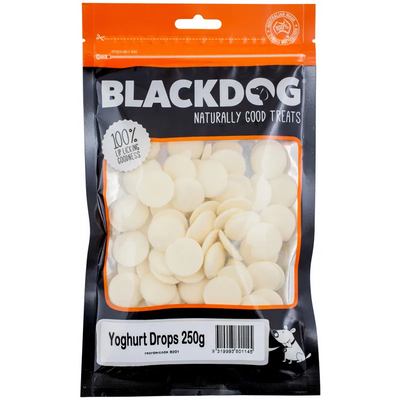 Black Dog Yoghurt Drops 250G Black Dog