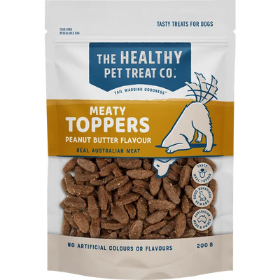 Healthy Pet Treat Co Meaty Toppers Peanut Butter 200G