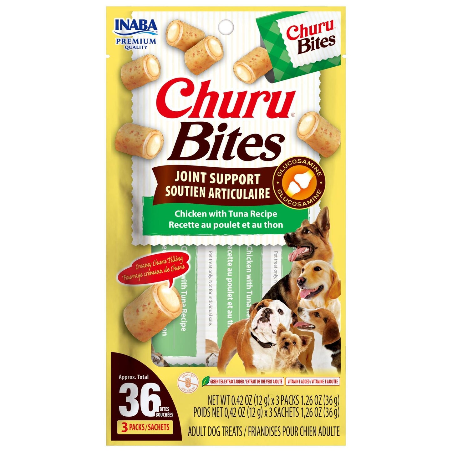 Inaba Dog Churu Bites Joint Support Chicken With Tuna 30G