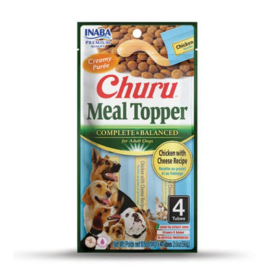 Inaba Dog Churu Meal Topper Chicken Cheese 56G 6Pk (Om6)