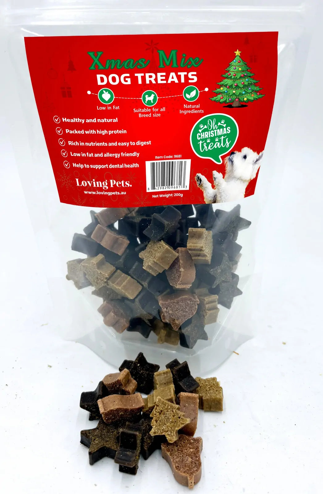 Loving Pets Xmas Mix Dog Treats 200G