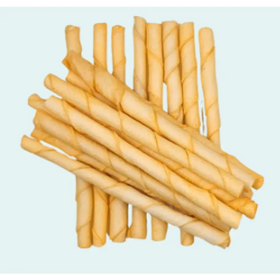 Petrite Twist Stck Rawhide Chicken 100 Pcs