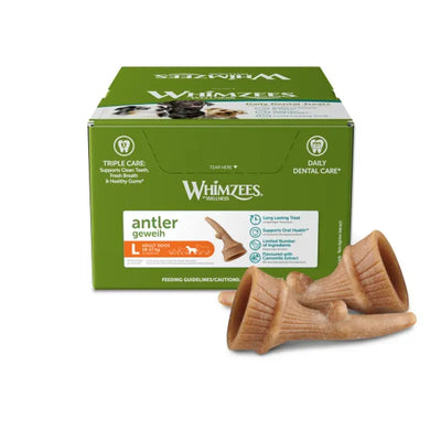 Whimzees Occupy Antlers L Bulk Box (22 Box)