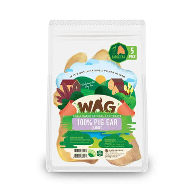 Wag Pig Ear Large 5 Pack Wag