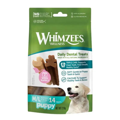Whimzees Puppy M/L Breed Value Bag (14 Pack) Whimzees