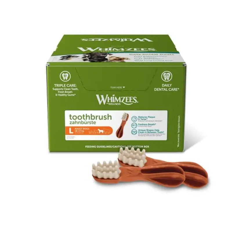 Whimzees Toothbrush L Bulk Box (30 Box)