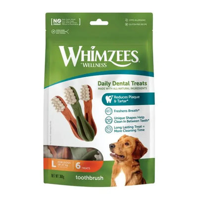 Whimzees Toothbrush Star L Value Bag (6 Pack)