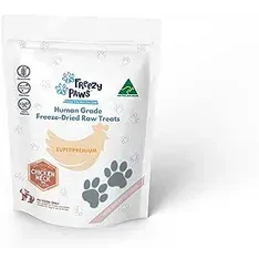 Freezy Paws Freeze Dried Chkn Heart & Salmon Treats 100G
