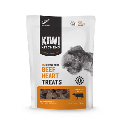 Kiwi Kitchens Freeze Dried Beef Heart Treat 225G