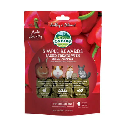 Oxbow Simple Rewards Bell Pepper Treats 85G