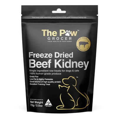 The Paw Grocer Black Label Freeze Dried Beef Kidney 72G The Paw Grocer