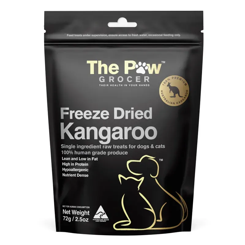 The Paw Grocer Black Label Freeze Dried Kangaroo 72G