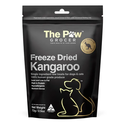 The Paw Grocer Black Label Freeze Dried Kangaroo 72G