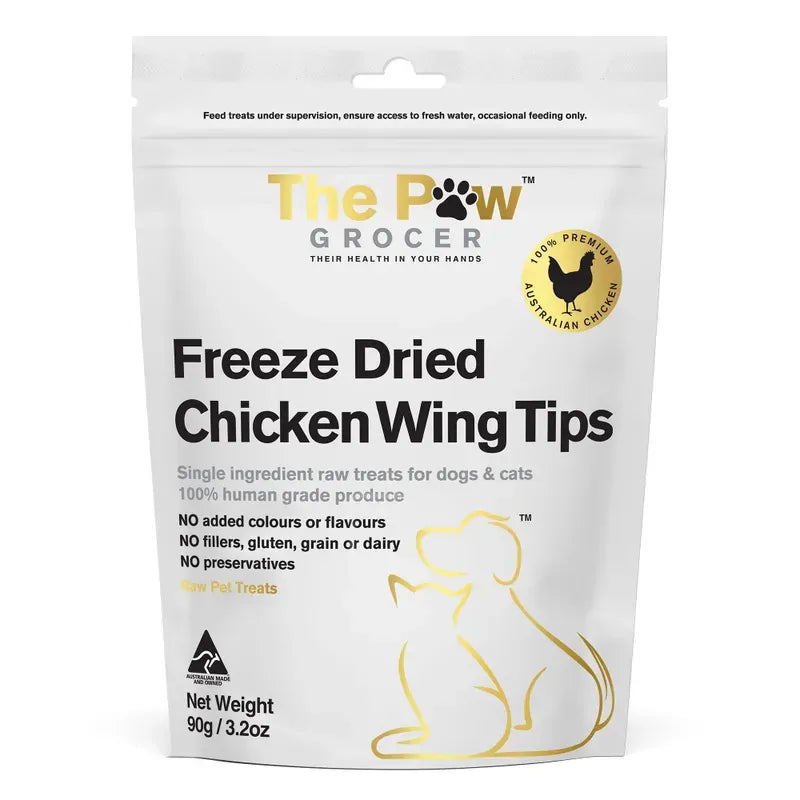 The Paw Grocer White Freeze Dried Chicken Wing Treats 90G