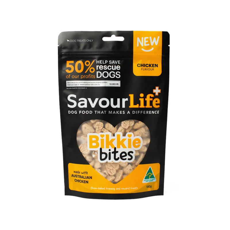 Savourlife Chicken Flavour Bikkie Bites 180G