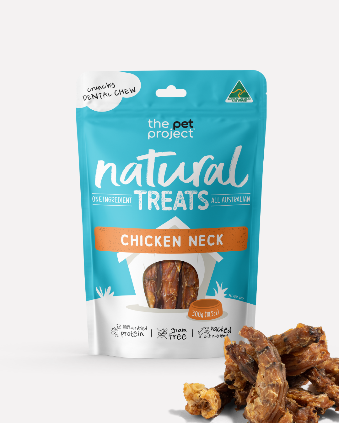 The Pet Project Australian Chicken Neck 300G