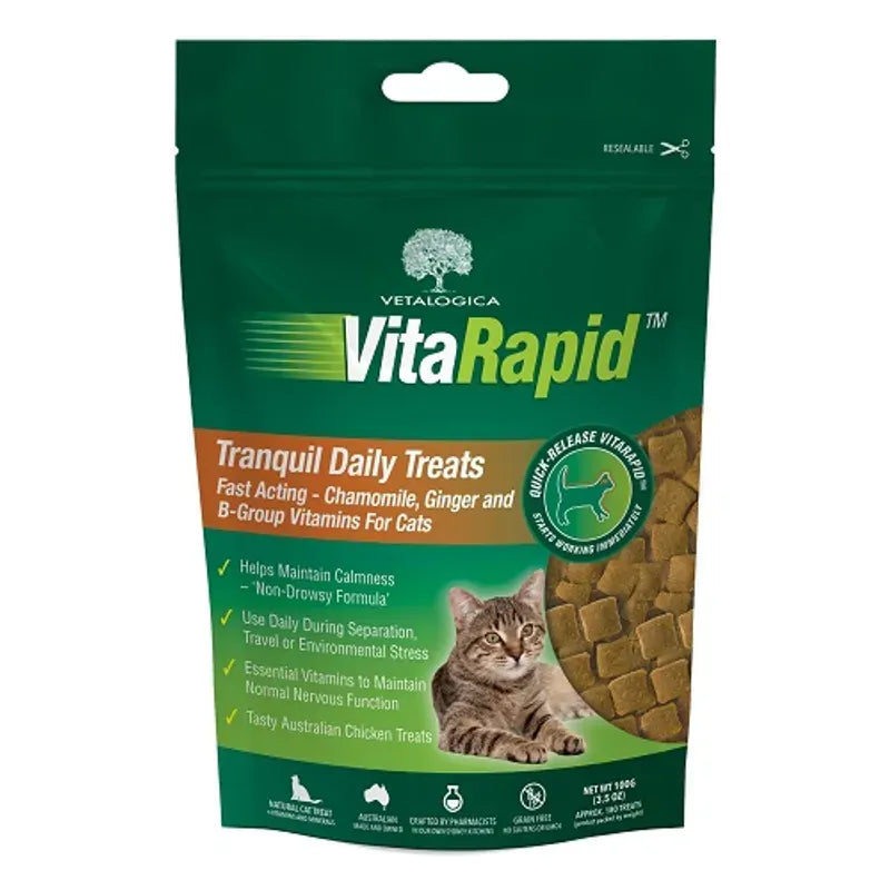 Vitarapid Tranquil Daily Treats For Cats 100G