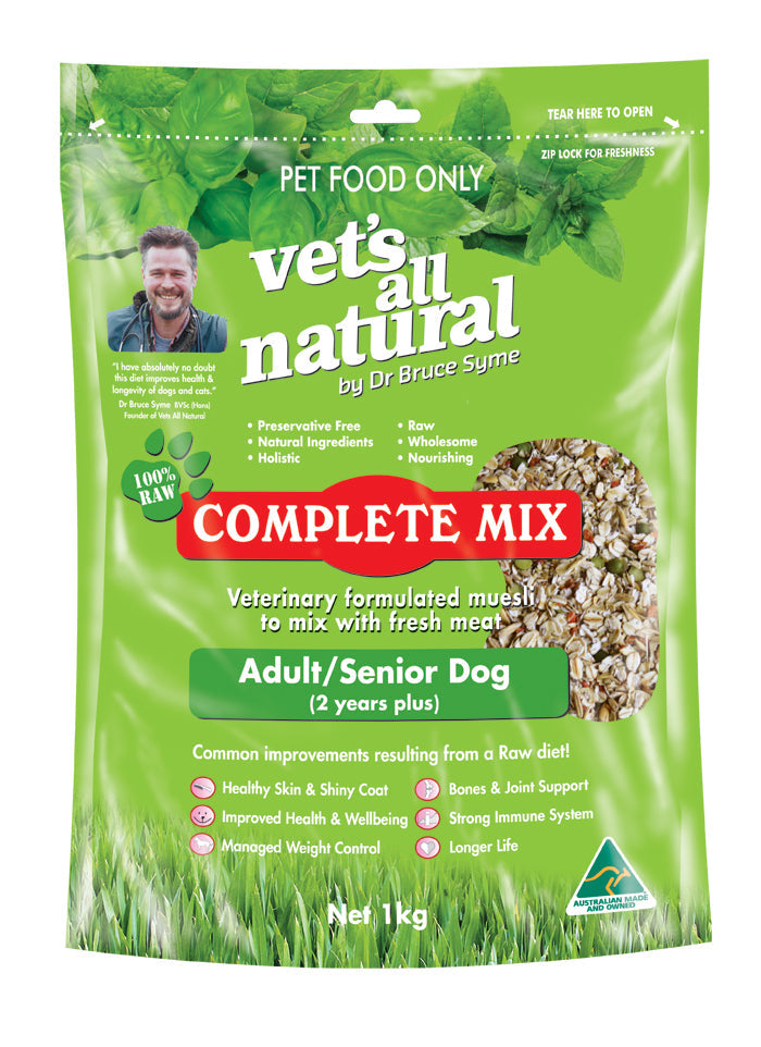 Vets All Natural Complete Mix 5kg Adult/Senior Vets All Natural