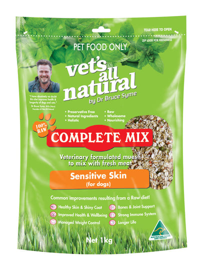 Vets All Natural Complete Mix 1 Kg Sensitive Skin Vets All Natural