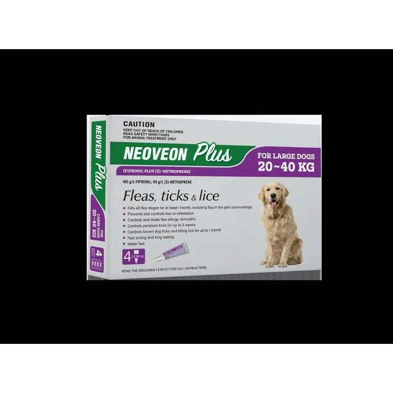 Neoveon Plus For Large Dogs 20Kg To 40Kg 4 Pack