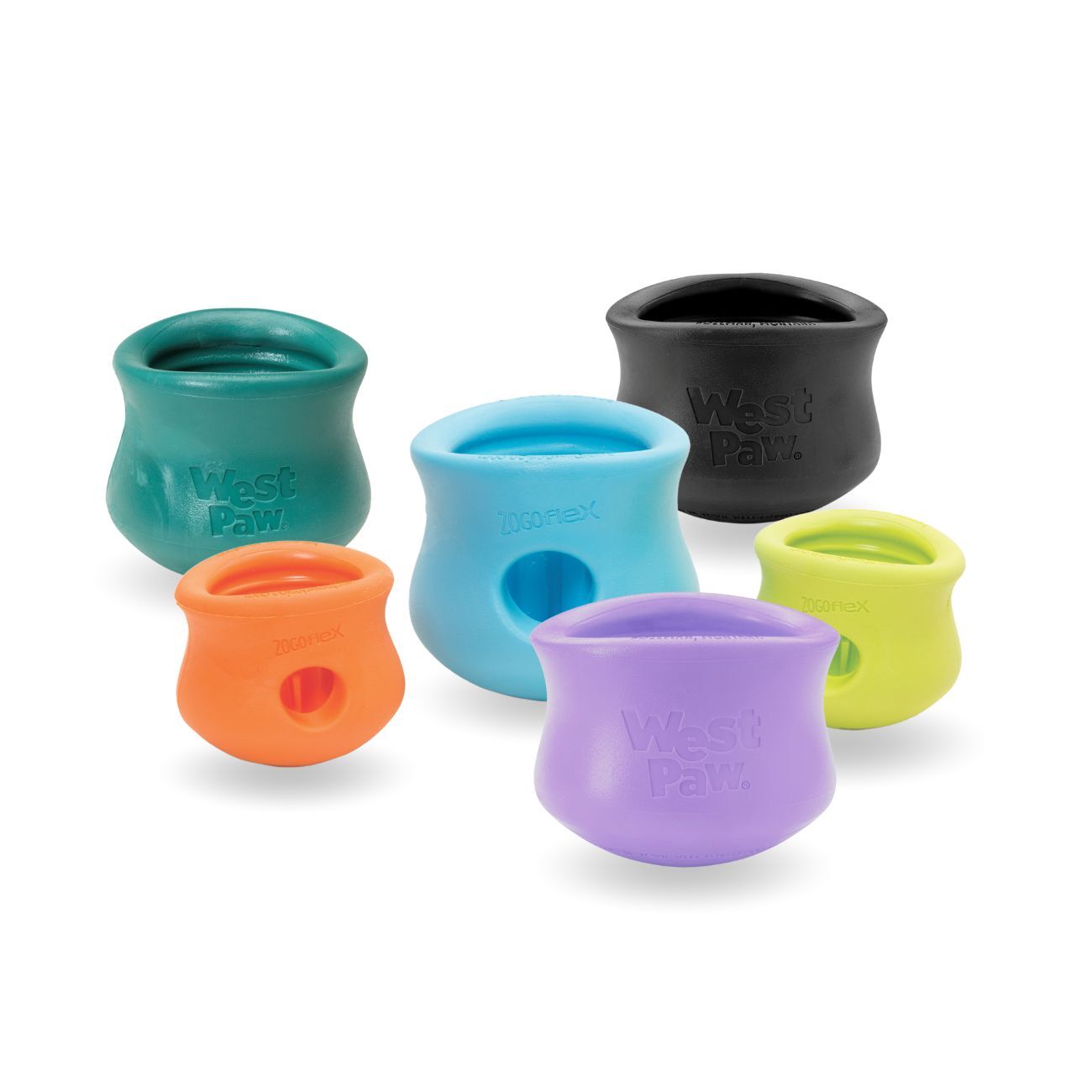 West Paw Toppl Treat Dispensing Wobbling Dog Toy & Food Bowl West Paw