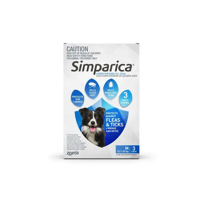 Simparica Medium 10.1-20Kg 3S Blue Simparica