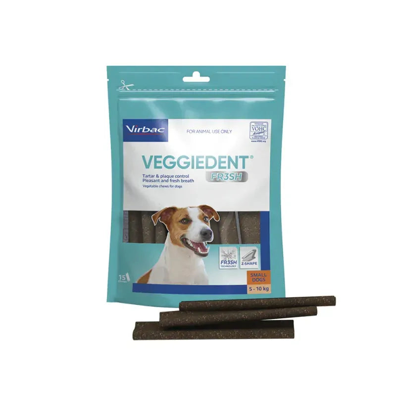 Virbac Veggiedent Fr3Sh Dental Small Dog 5-10Kgs 15 Chews Virbac