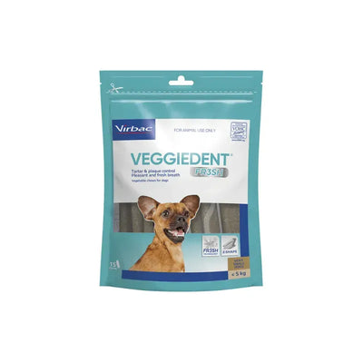 Virbac Veggiedent Fr3Sh Dental Xsmall Dogs <5Kgs 15 Chews