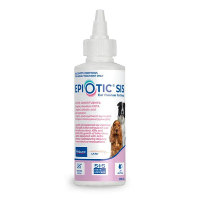 Virbac Epiotic Sis Ear Cleanser For Dogs 120Ml Virbac