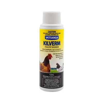 Vetsense Kilverm Poultry Wormer 125Ml