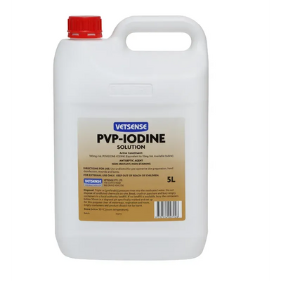 Vetsense Pvp Iodine Solution 5L Vetsense