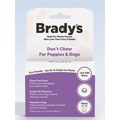Bradys Dont Chew For Puppies & Dogs Tablets - Makes 500Ml Brady's