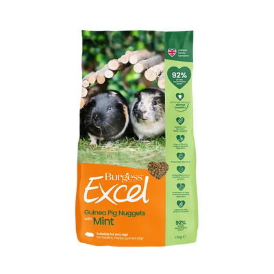 Burgess Excel Adult Guinea Pig Nuggets Mint 1.5Kg Burgess Excel