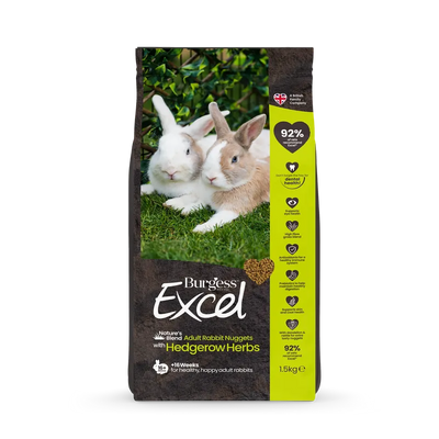 Burgess Excel Adult Rabbit Natures Blend 1.5Kg Burgess Excel
