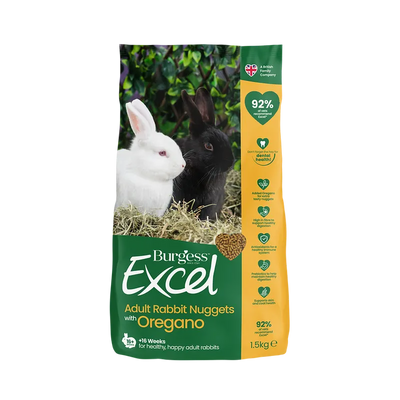 Burgess Excel Adult Rabbit Nuggets Mint 1.5Kg