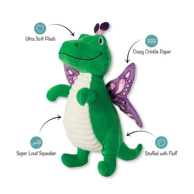 Fringe Studio Flutter Rex Plush Dog Toy