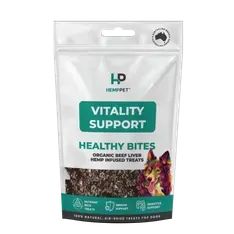 Hemp Pet Vitality Bites- Hemp Infused Beef Livr For Dogs 80G