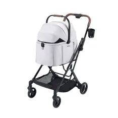 Ibiyaya Tinker Small Detach Pet Stroller Silver Gry