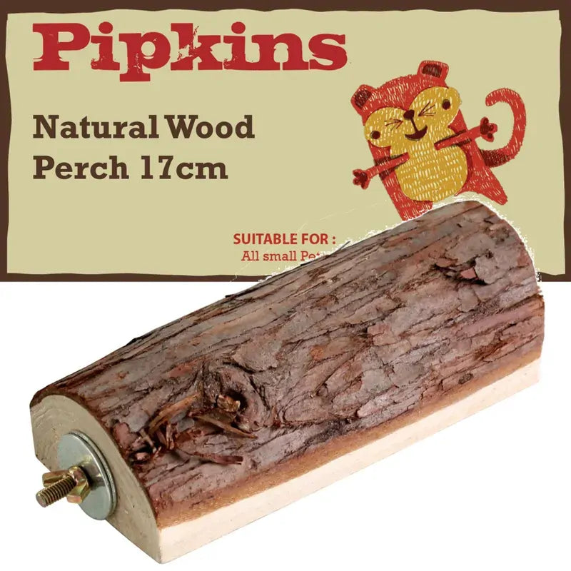 Pipkins Natural Wood Perch Toy Large