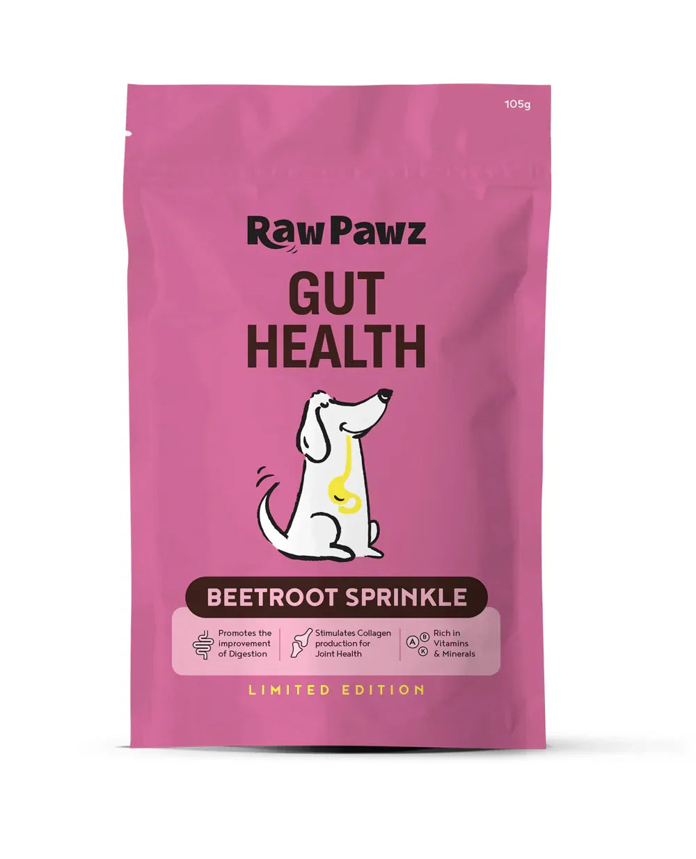 Raw Pawz Gut Health Beetroot Sprinkle 105G