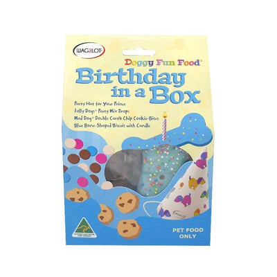 Wagalot Doggy Fun Food Birthday In A Box Blue Wagalot