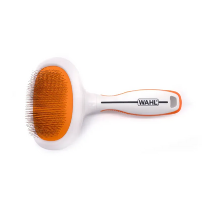 Wahl Orange/White Metal Slicker Brush Large