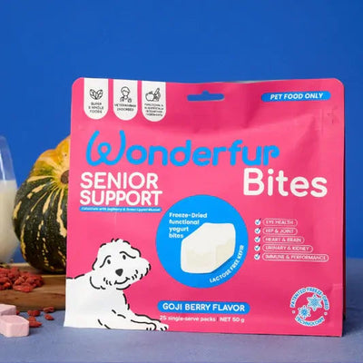 Wonderfur Dog Bites Senior Support Goji Berry 50G Wonderfur
