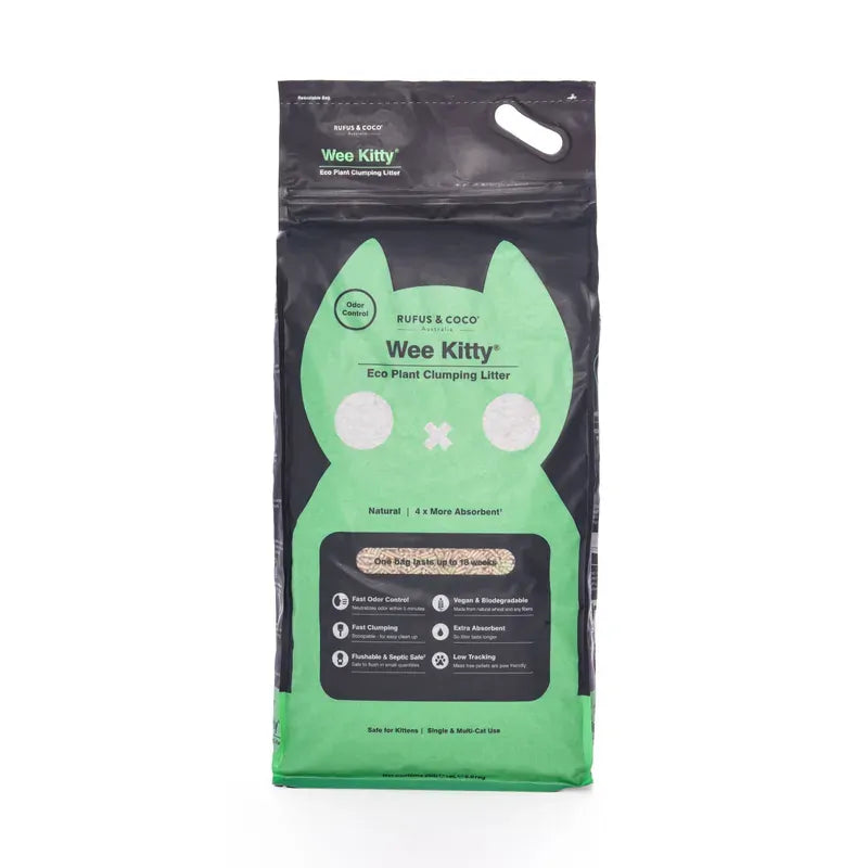 Wee Kitty Eco Plant Natural Clumping Tofu Wheat Litter 2Kg Wee Kitty