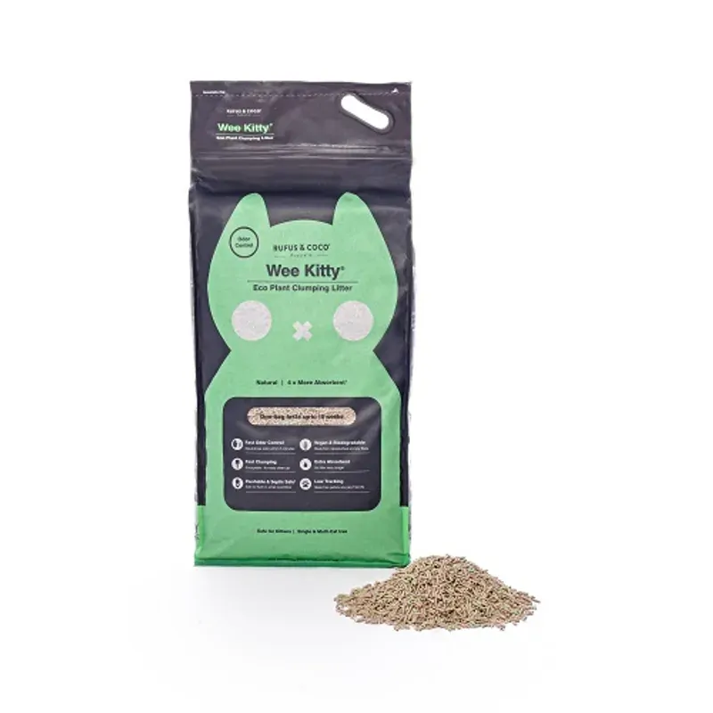 Wee Kitty Eco Plant Natural Clumping Tofu Wheat Litter 9Kg Wee Kitty