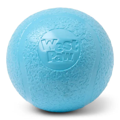 West Paw Echo Boundr Ball Large 8 Cm Aqua Blue