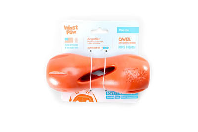 West Paw Qwizl Tough Puzzle Toy Large Cardinal