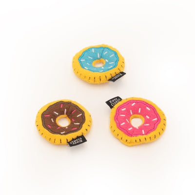 Zippy Paws ZippyClaws Mini Donutz Cat Toy 3-Pack Zippy Paws