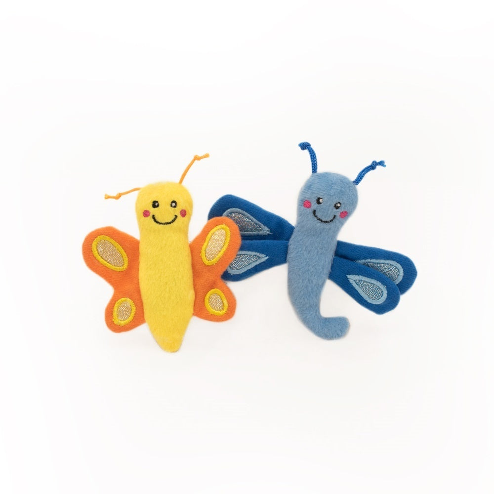 Zippy Paws ZippyClaws Cat Toy - Butterfly and Dragonfly 2-Pack Zippy Paws